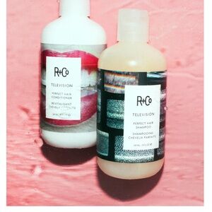 R+Co Television Hair Care Duo with Artistic Packaging